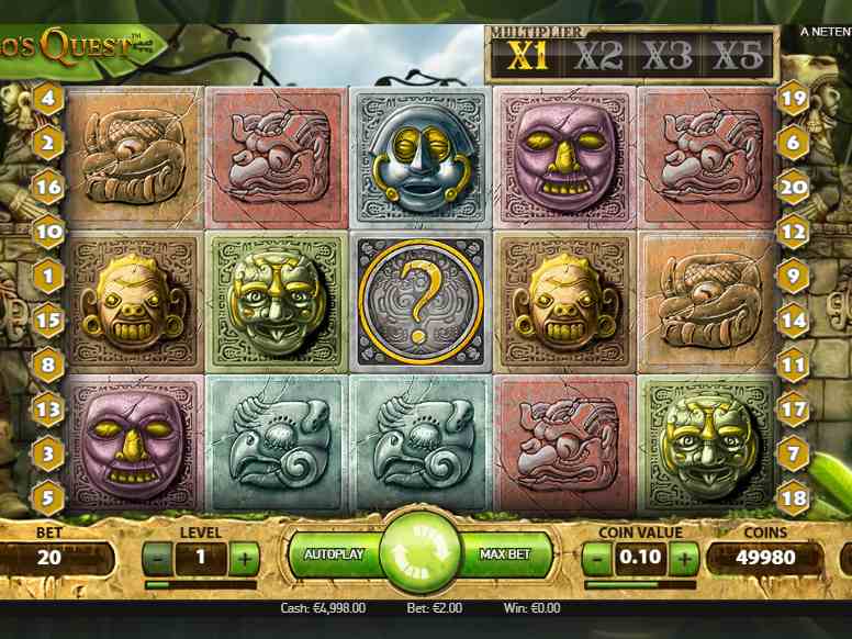 Скриншот игрового автомата Gonzo's Quest